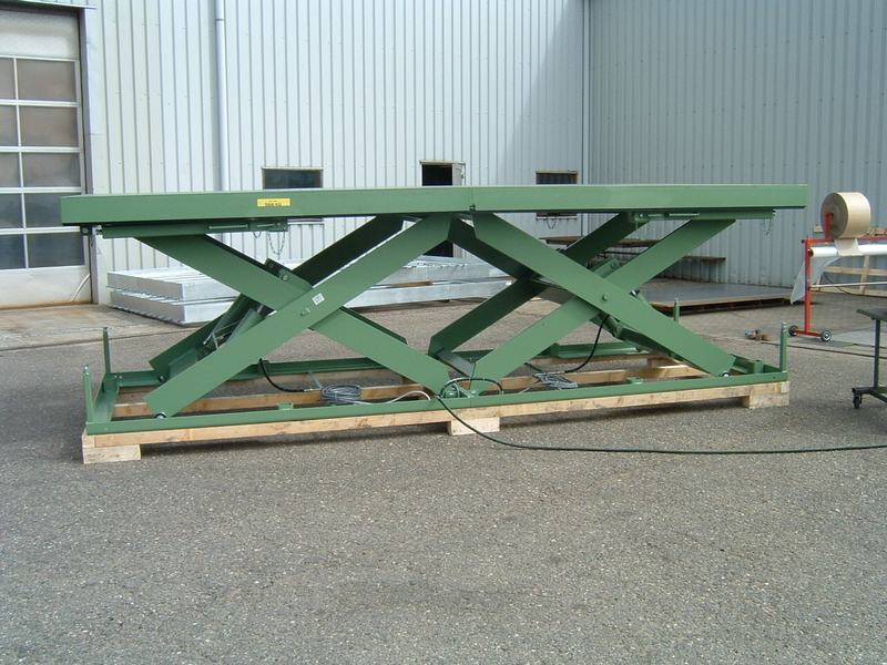 Double Horizontal lift table 5 tonnes