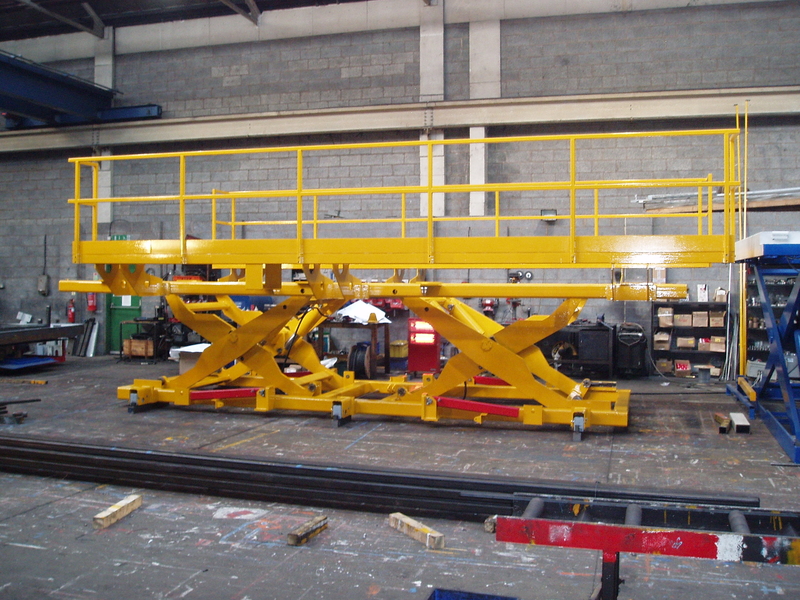 Air cargo 18 tonne Double Horizontal Scissor lift table