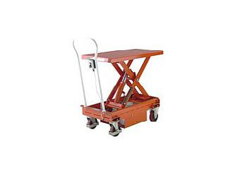 Battery electric mobile scissor lift tables