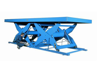 Double horizontal scissor lift platform