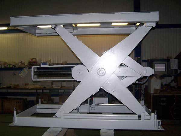Electric screw jack operated lift table