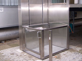 Outdoor stainless steel access lift