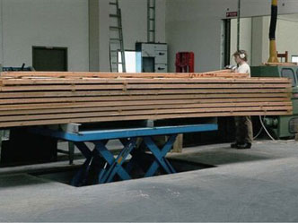 Twin armset lift for bulk material handling