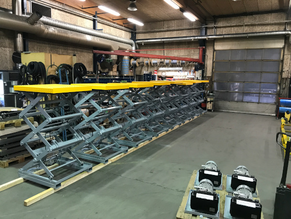 Custom made lift tables (Section 6)