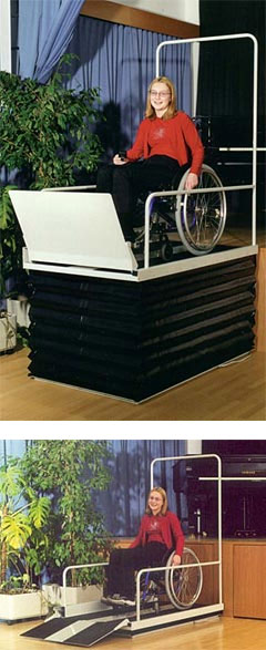 DaxLift - the indoor or outdoor no pit mobile wheelchair lift! (Section 1)