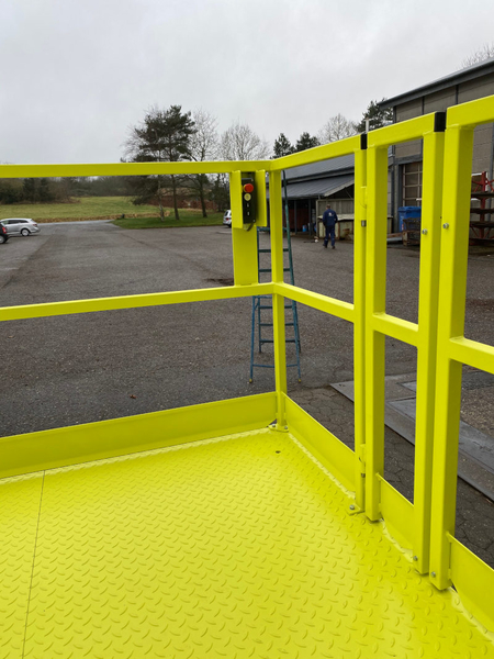 Lift at nuclear power station with pallet style baseframe (Section 2)