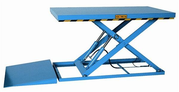 Low closed lift table for medium duty operation (Section 1)