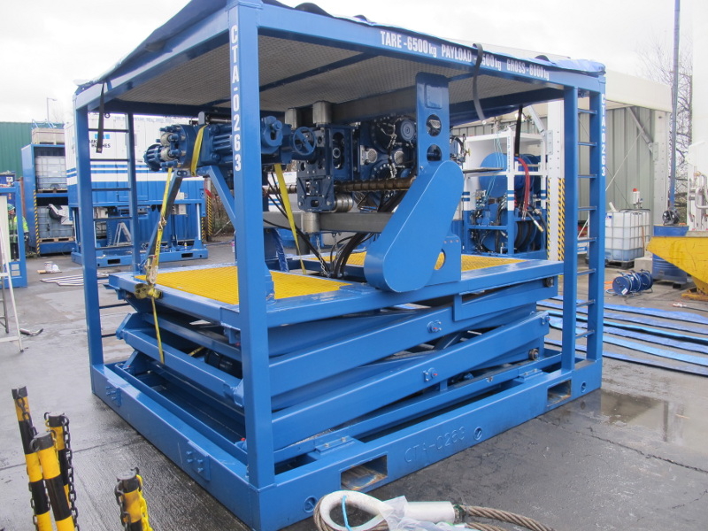 Portable scissor lift unit for off shore use (Section 2)